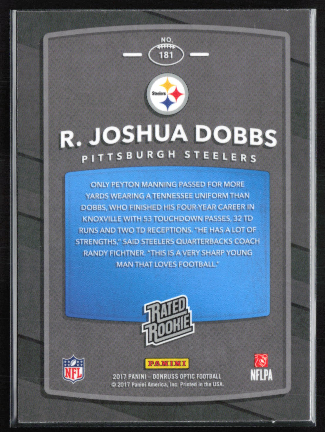 R. Joshua Dobbs RC Rated Rookie