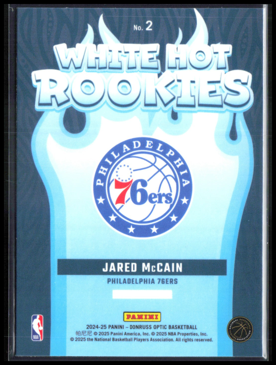 Jared McCain RC White-Hot Rookies