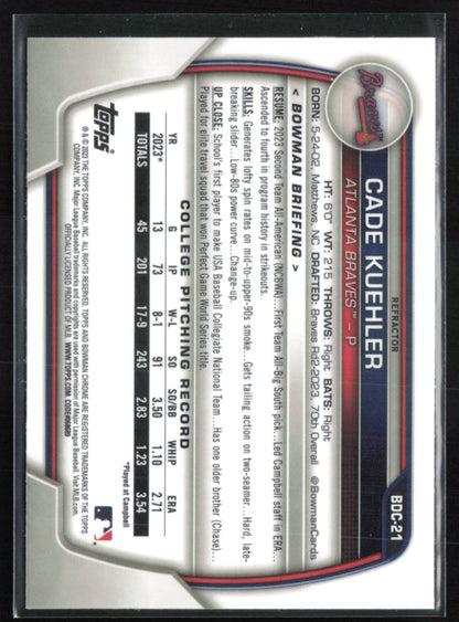Cade Kuehler 1st Bowman Refractor