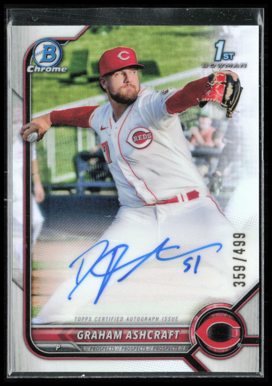 Graham Ashcraft 1st Bowman Auto /499 Refractor
