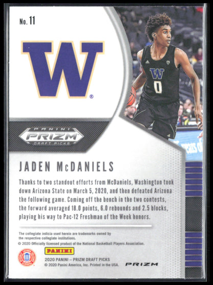 Jaden McDaniels RC Silver