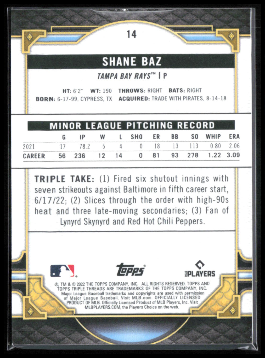 Shane Baz RC