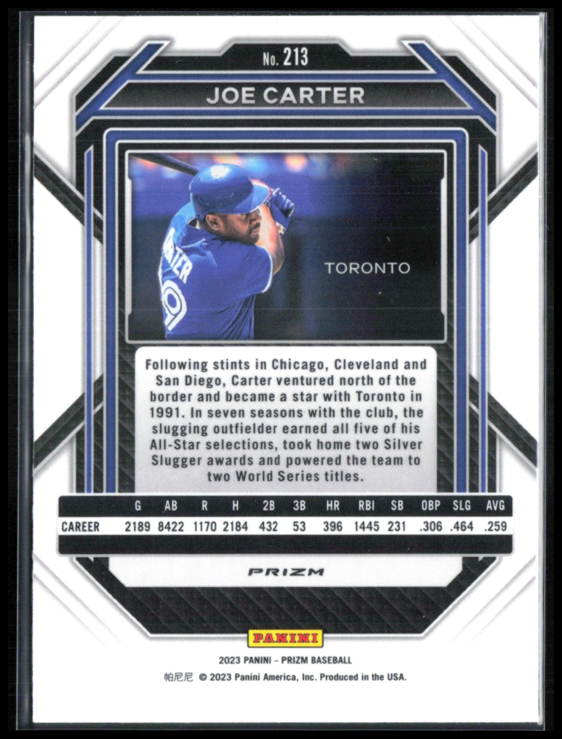 Joe Carter Blue Ice