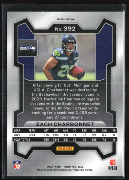 Zach Charbonnet RC Orange Cracked Ice