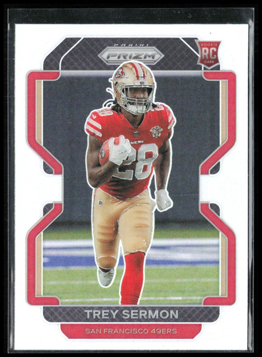 Trey Sermon RC Silver Prizm