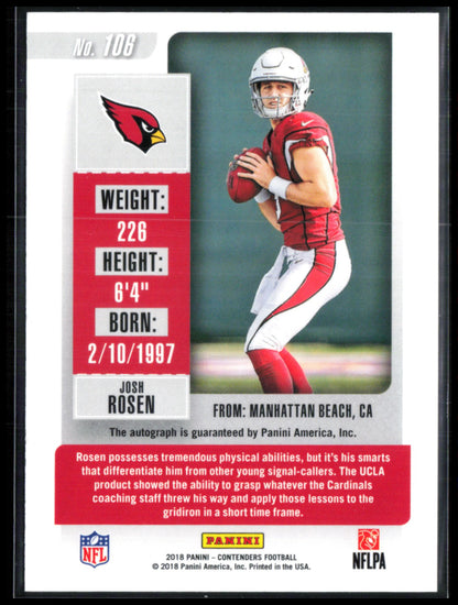 Josh Rosen RC Auto