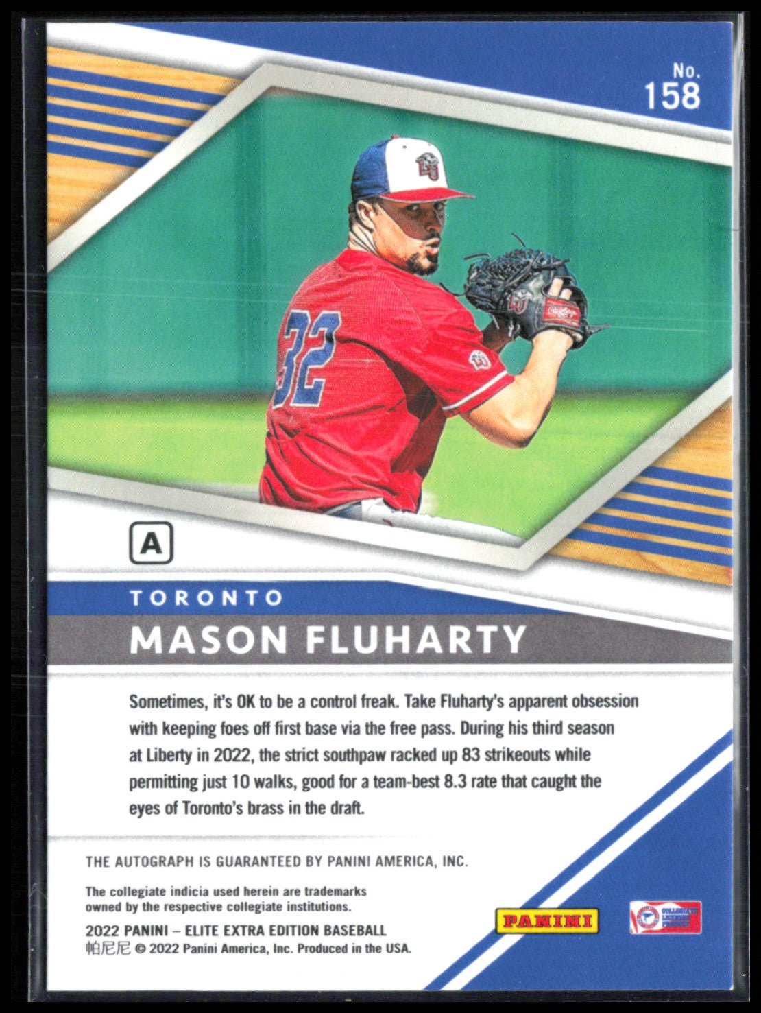 Mason Fluharty Auto /215 2022 Elite Extra Edition