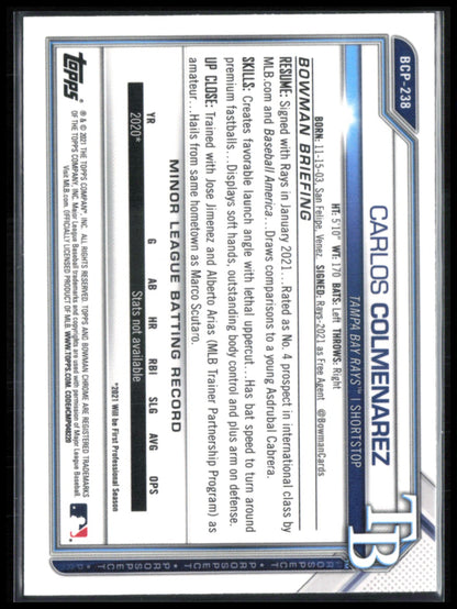 Carlos Colmenarez 1st Bowman Mojo