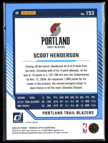 Scoot Henderson Blue Velocity