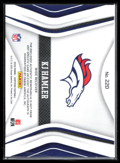 KJ Hamler RC Patch Auto /499 2020 Certified
