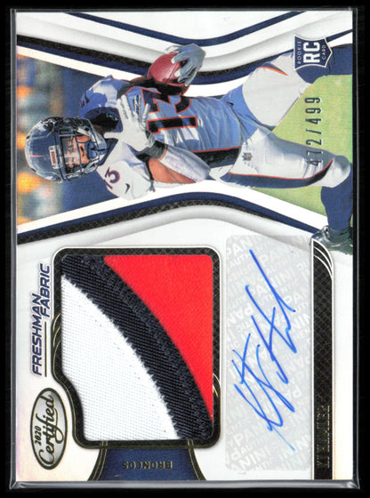 KJ Hamler RC Patch Auto /499 2020 Certified