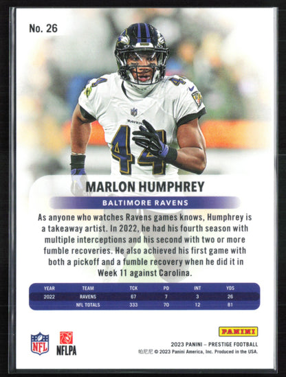 Marlon Humphrey Gold /75 Xtra Points