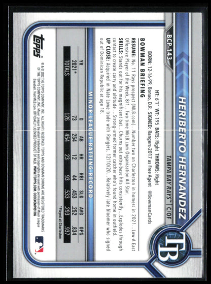 Heriberto Hernandez Prospect
