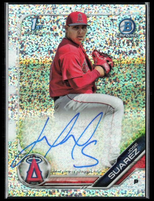 Jose Suarez 1st Bowman Auto /299 Mini Diamond