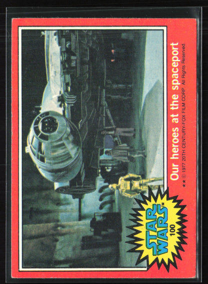 Our heroes at the spaceport 1977 Topps Stars Wars