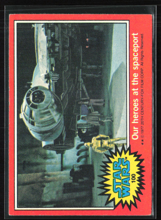 Our heroes at the spaceport 1977 Topps Stars Wars