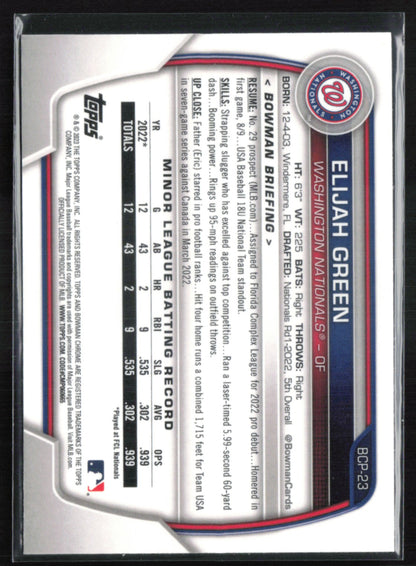 Elijah Green Prospect