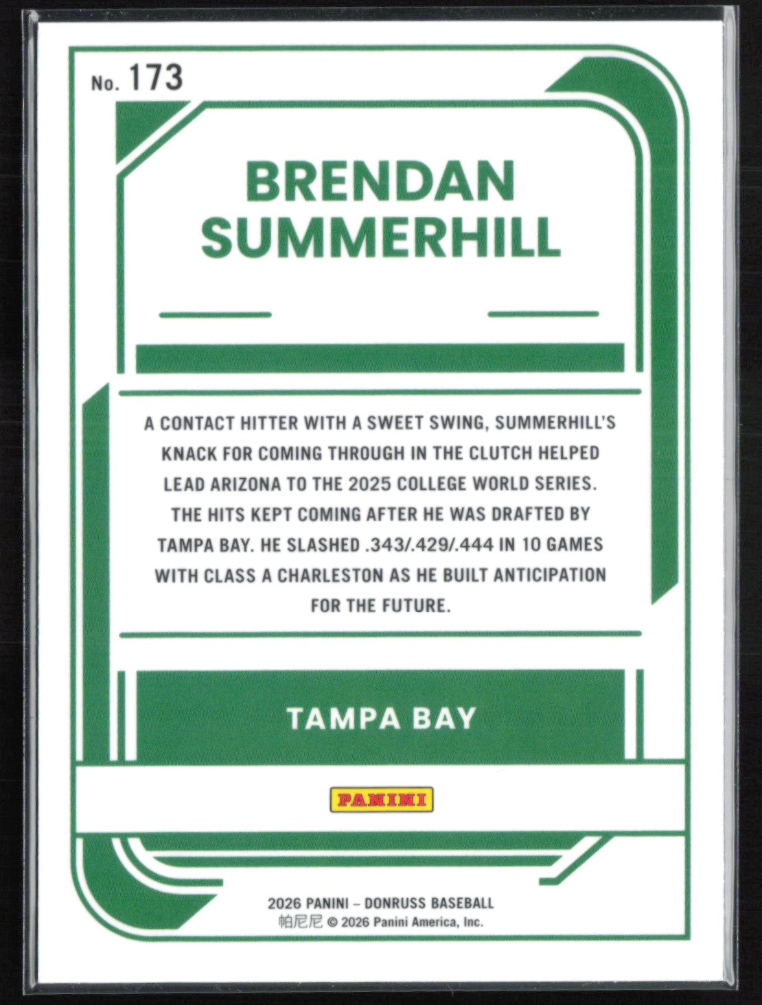 Brendan Summerhill Rated Prospect