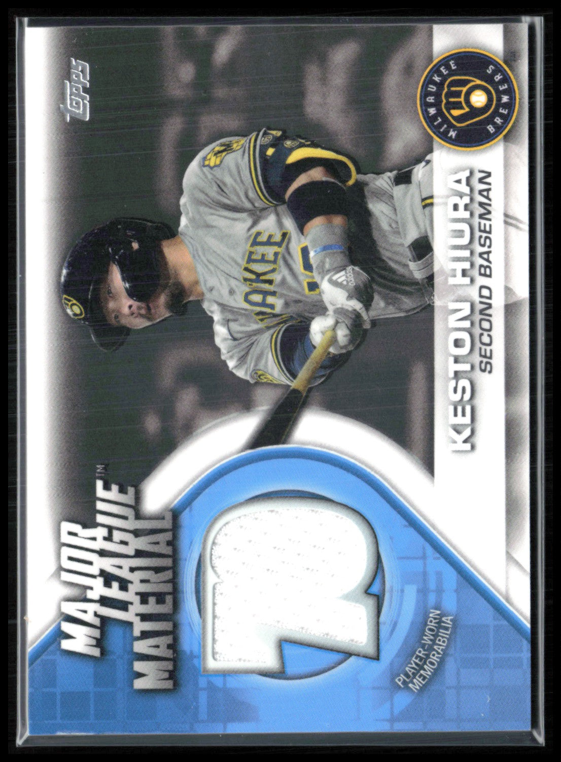 Keston Hiura Player-Worn Mem