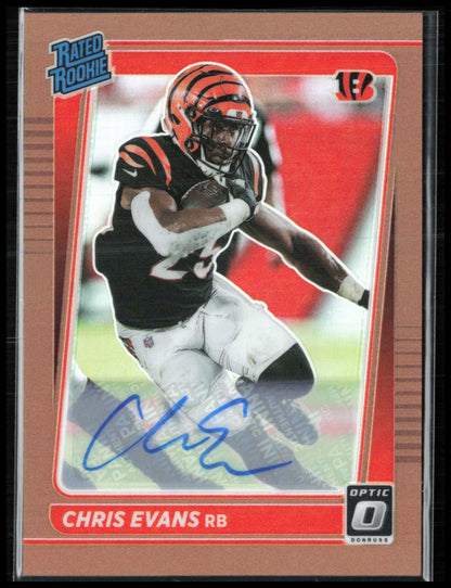 Chris Evans RC Auto Bronze Rated Rookie