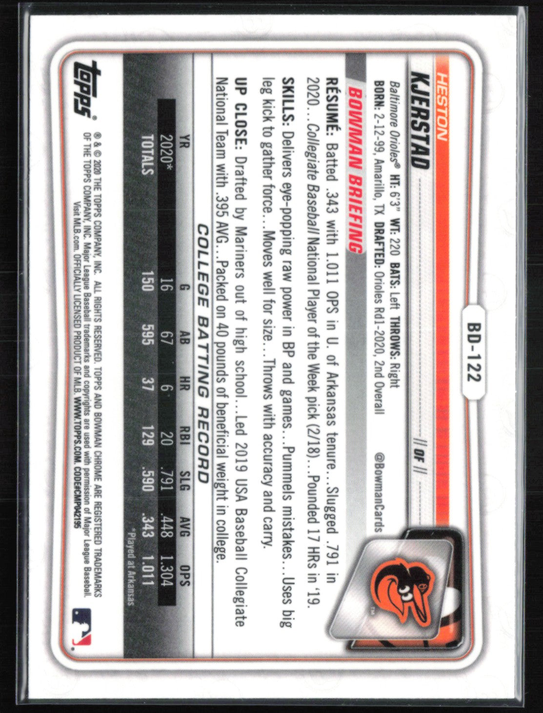 Heston Kjerstad 1st Bowman