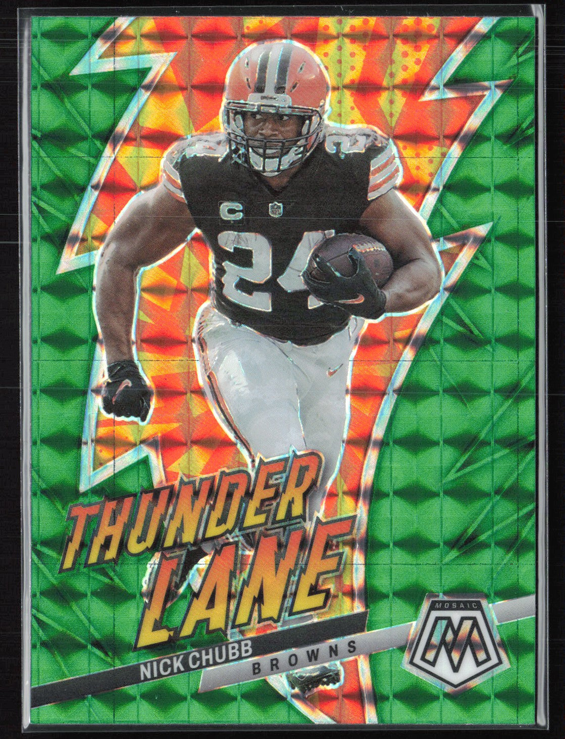 Nick Chubb Green Mosaic