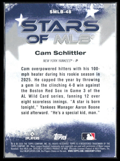 Cam Schlittler RC