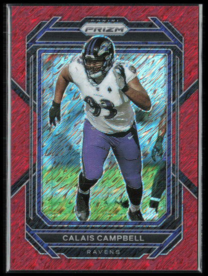 Calais Campbell Red Shimmer /35 2022 Prizm