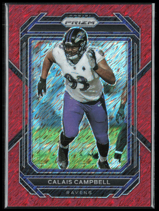 Calais Campbell Red Shimmer /35 2022 Prizm