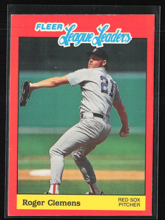 Roger Clemens 1989 Fleer League Leaders