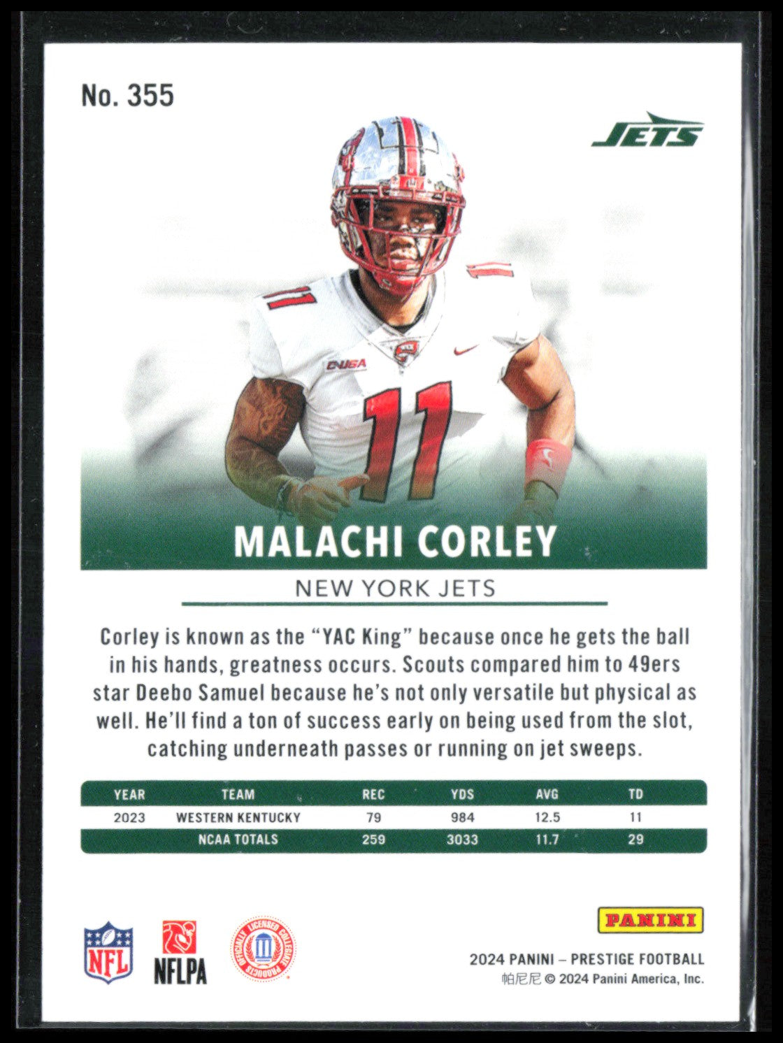 Malachi Corley RC Xtra Points