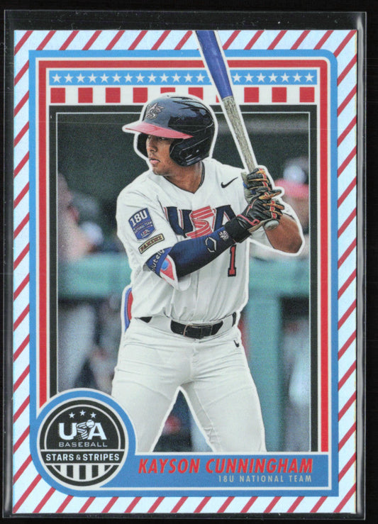 Kayson Cunningham Red White Stripe
