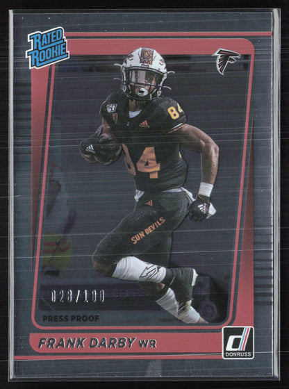 Frank Darby RC /100 Press Proof