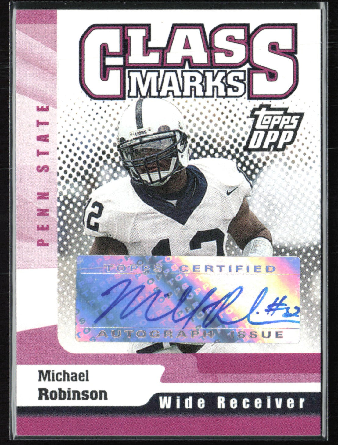 Michael Robinson Auto Class Marks