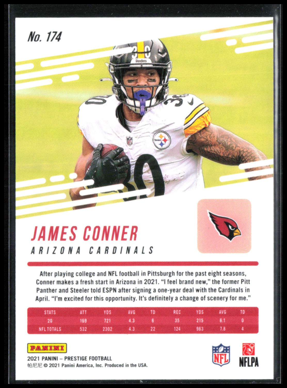 James Conner Blue /249 Xtra Points