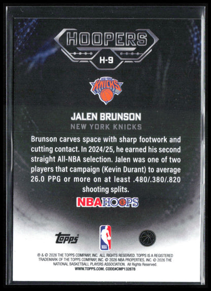 Jalen Brunson Hoopers