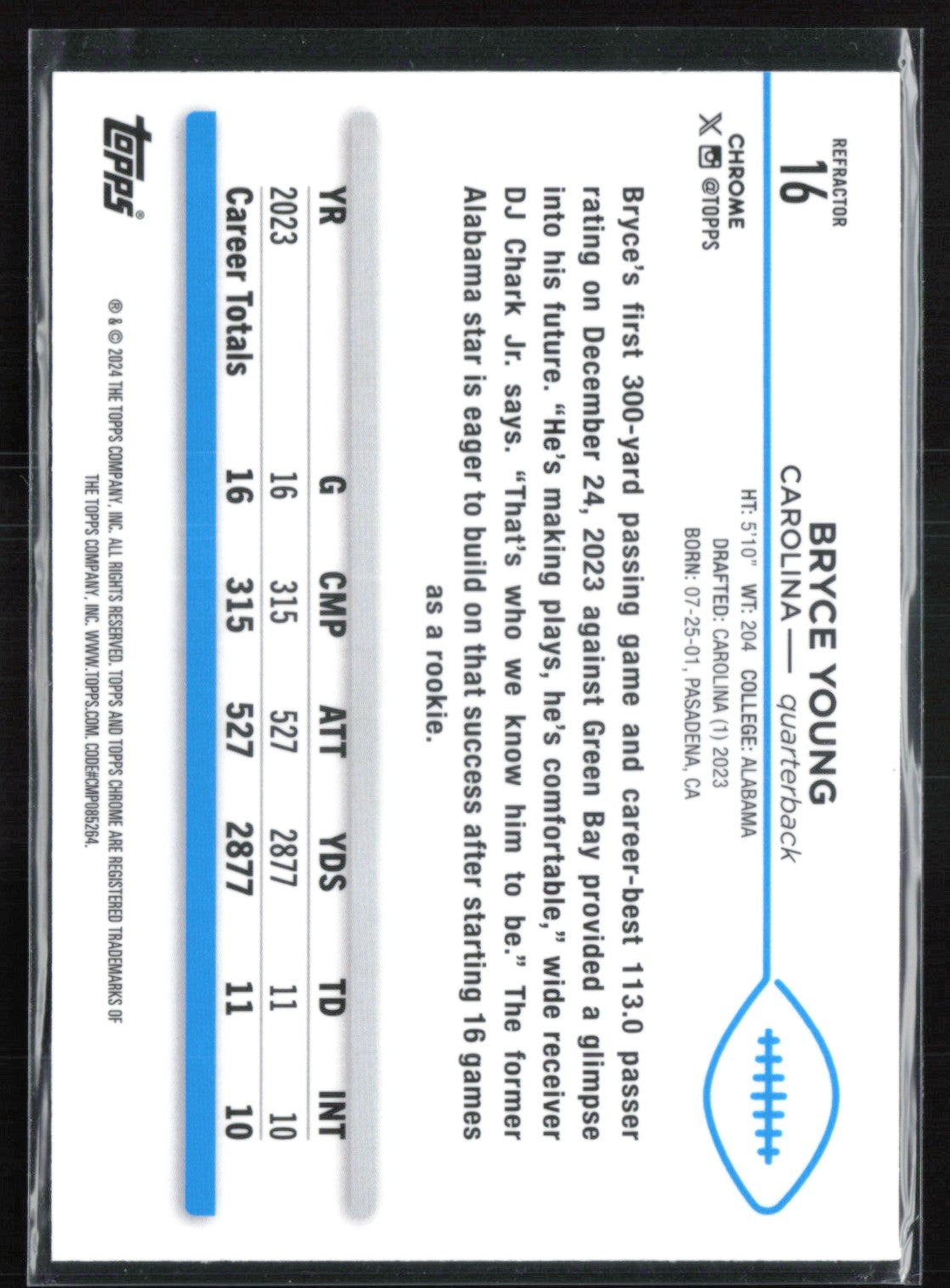 Bryce Young Refractor