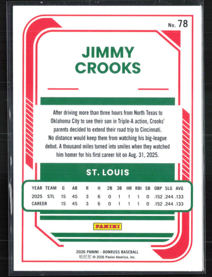 Jimmy Crooks RC Rated Rookie
