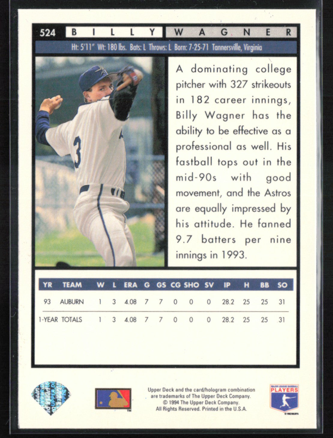 Billy Wagner Top Prospects