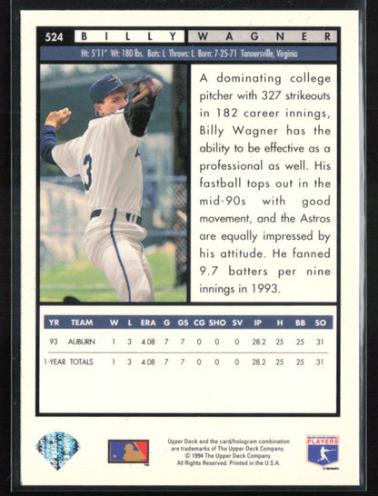 Billy Wagner Top Prospects