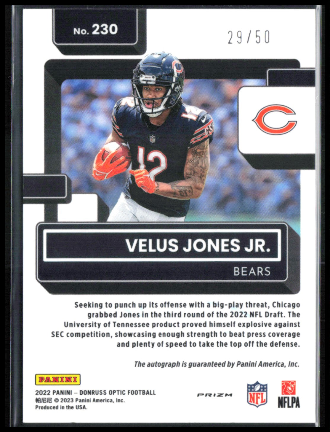 Velus Jones Jr. RC Auto Pink Velocity /50
