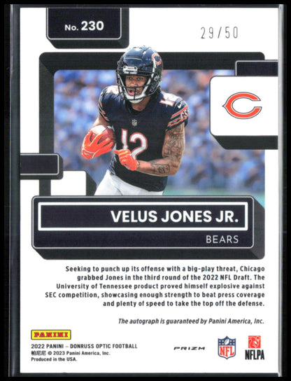 Velus Jones Jr. RC Auto Pink Velocity /50