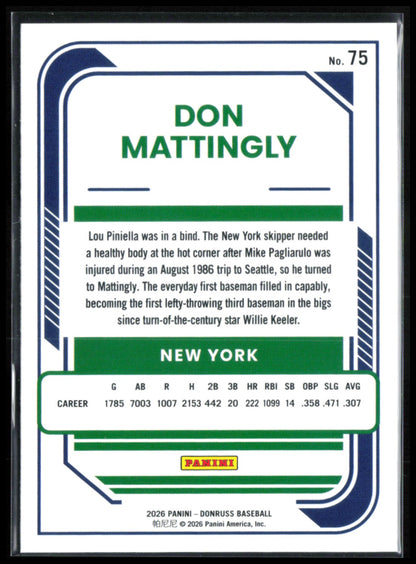Don Mattingly Red Blue