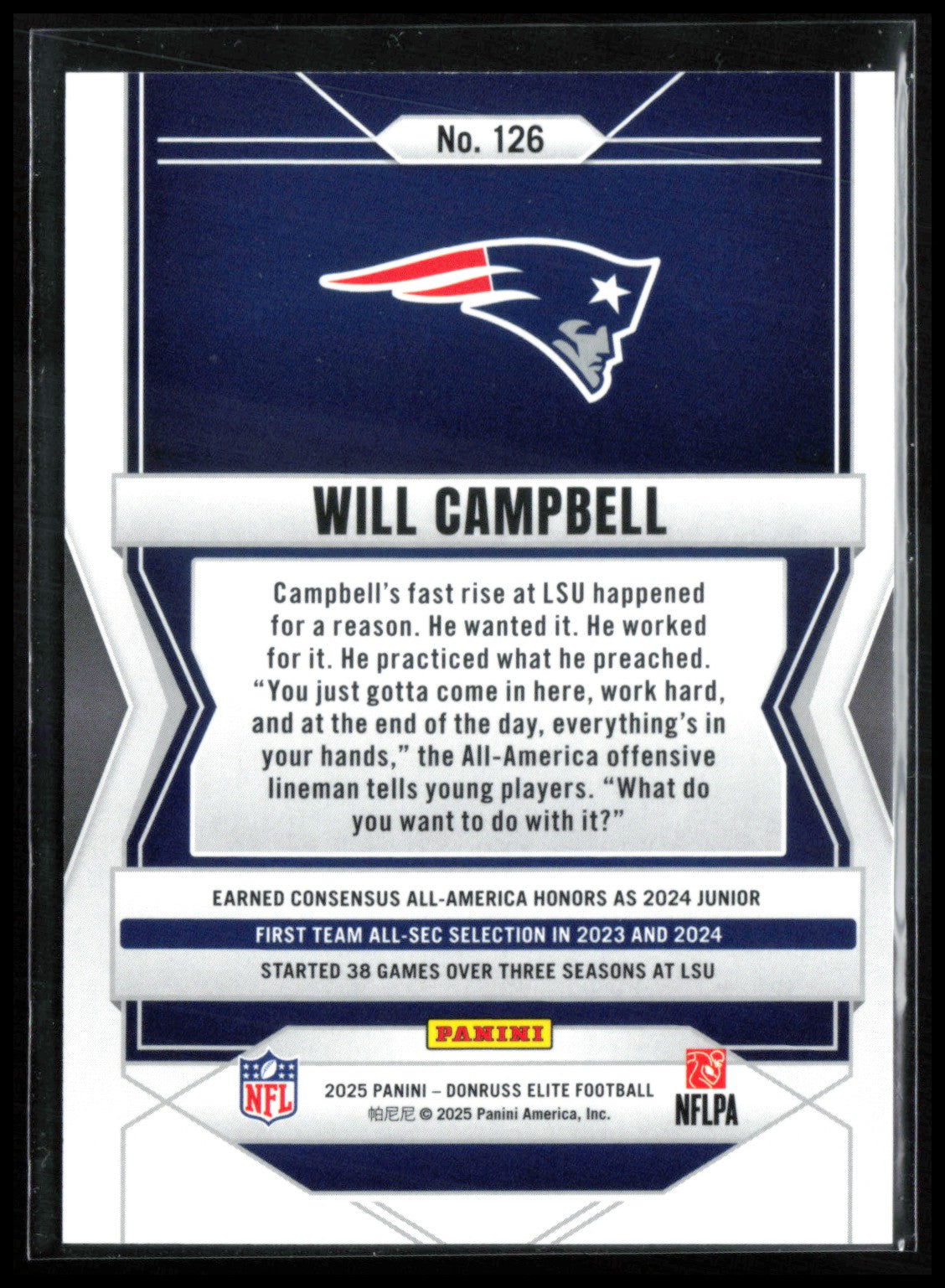 Will Campbell RC /999