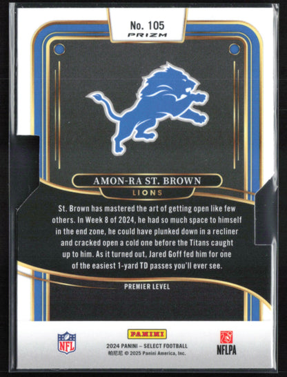 Amon-Ra St. Brown Silver Die-Cut