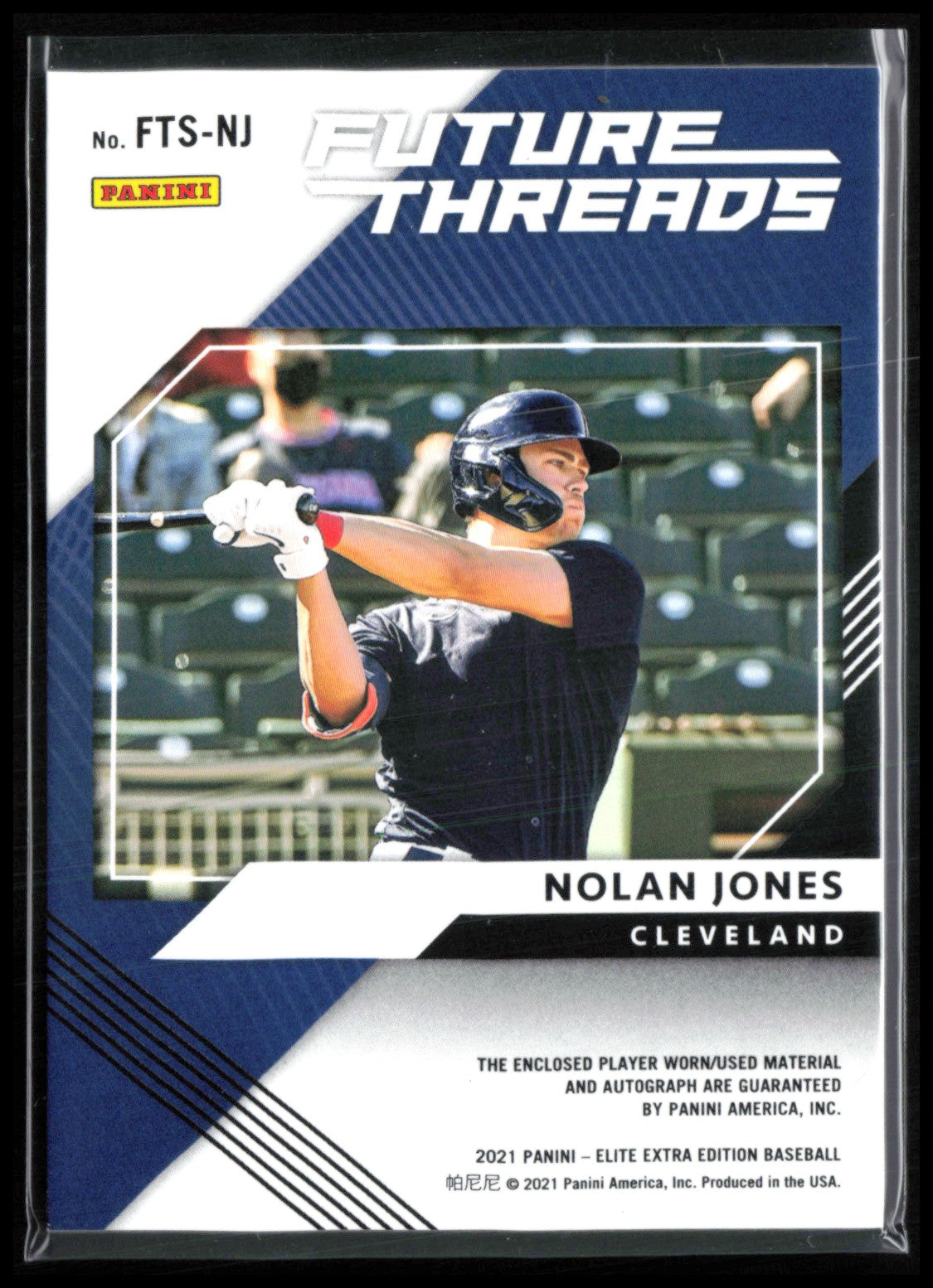 Nolan Jones Future Threads Mem Auto /99