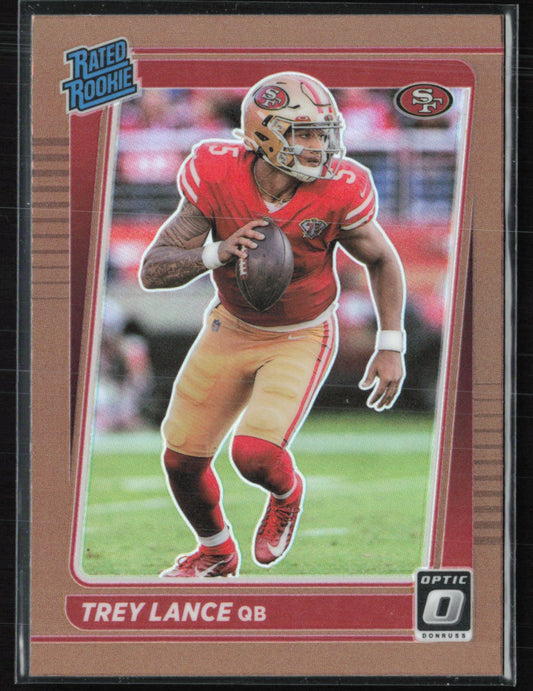 Trey Lance RC Copper Holo