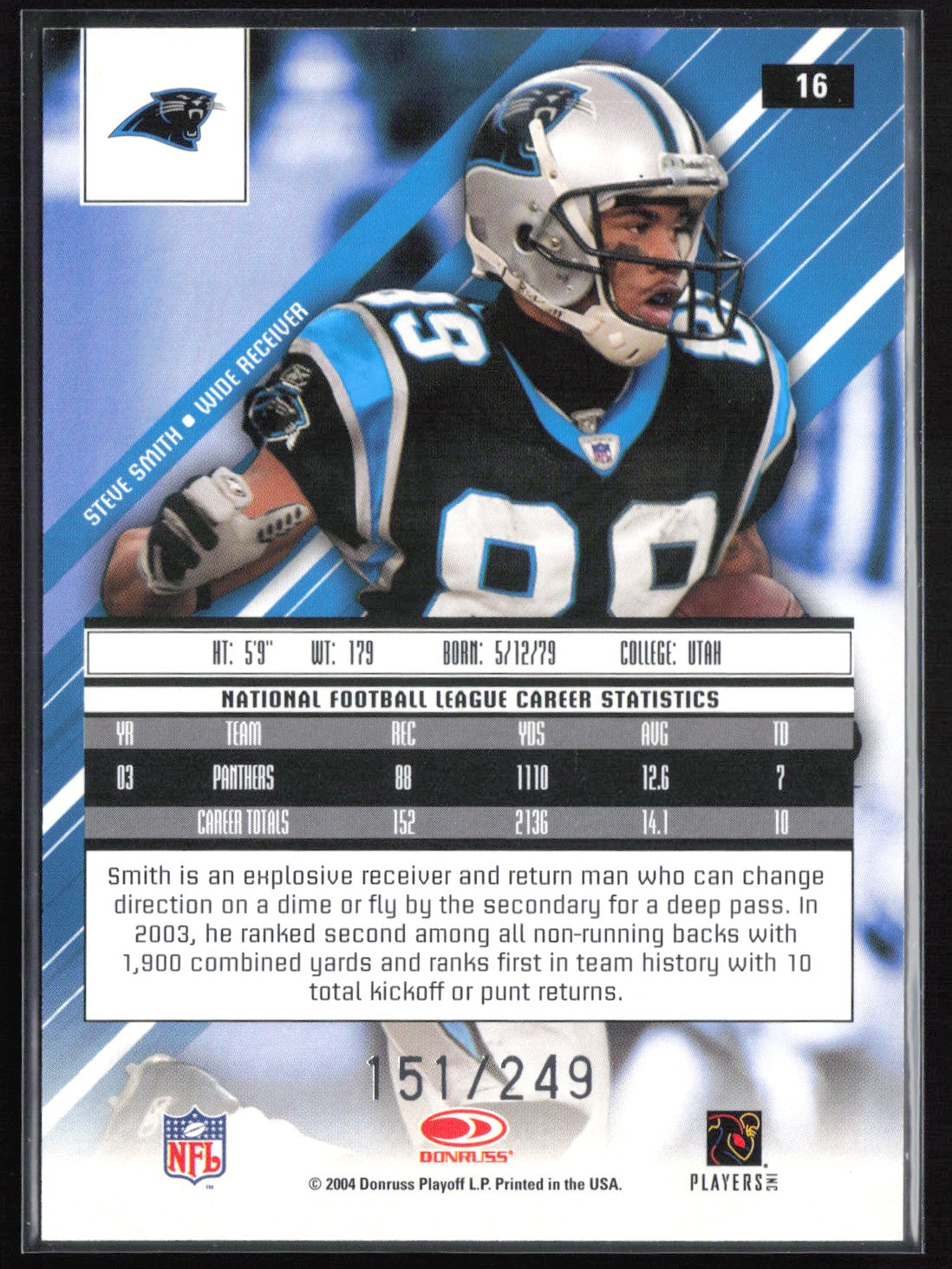 Steve Smith Blue /249