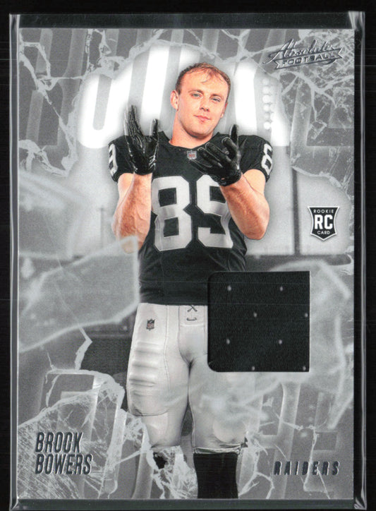 Brock Bowers RC Mem Rookie Force