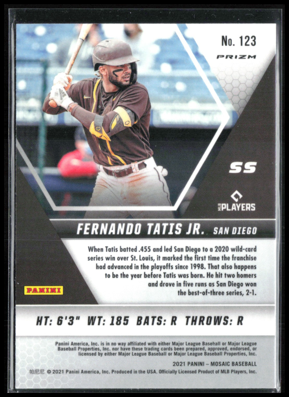 Fernando Tatis Jr. Mosaic Prizm